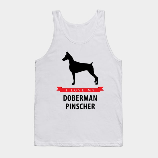 I Love My Doberman Pinscher Tank Top by millersye